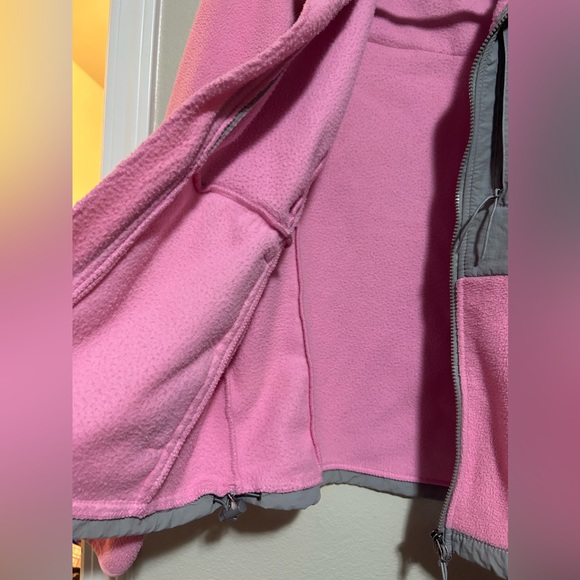 Mountain Fog zip up pink and grey fleece jacket w/ pockets- size l - Picture 4 of 12